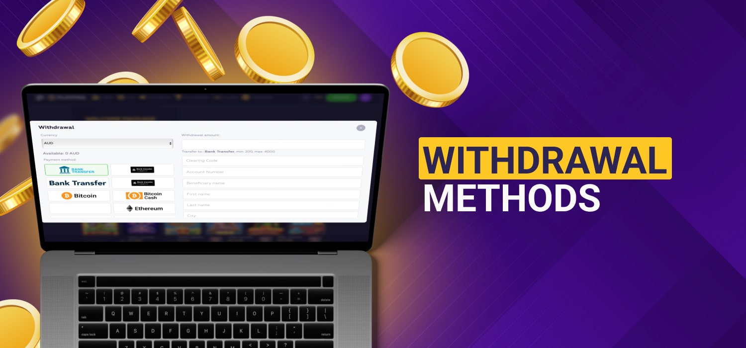 available withdrawal methods